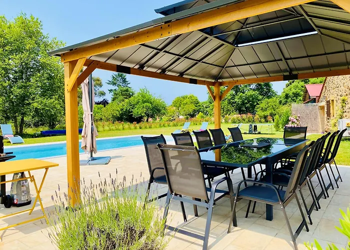 Semesterbostad Two Homes With 6 Bedrooms, Air Con & Private Heated 10x4m Salt Water Pool - 40 Mins From Bergerac Capdrot